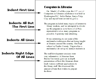 indenting paragraphs different amounts mathematica