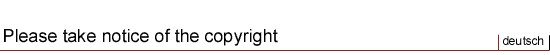 Please take notice of the copyright