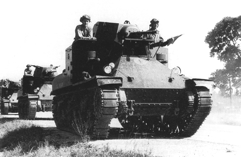 Picture - 67th Infantry (Provisional Tank Brigade), at Third Army maneuvers, 1940