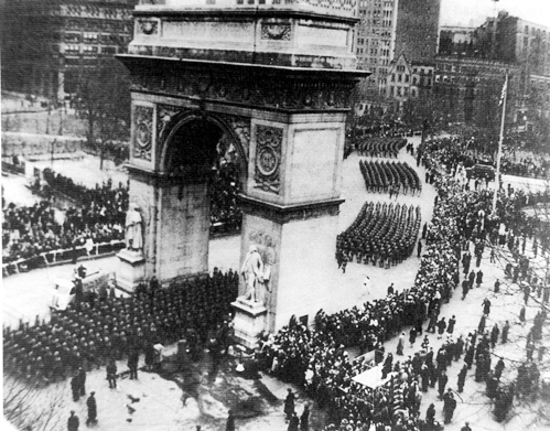 Picture - 82d Airborne Division troops at the New York City victory parade, 1946.